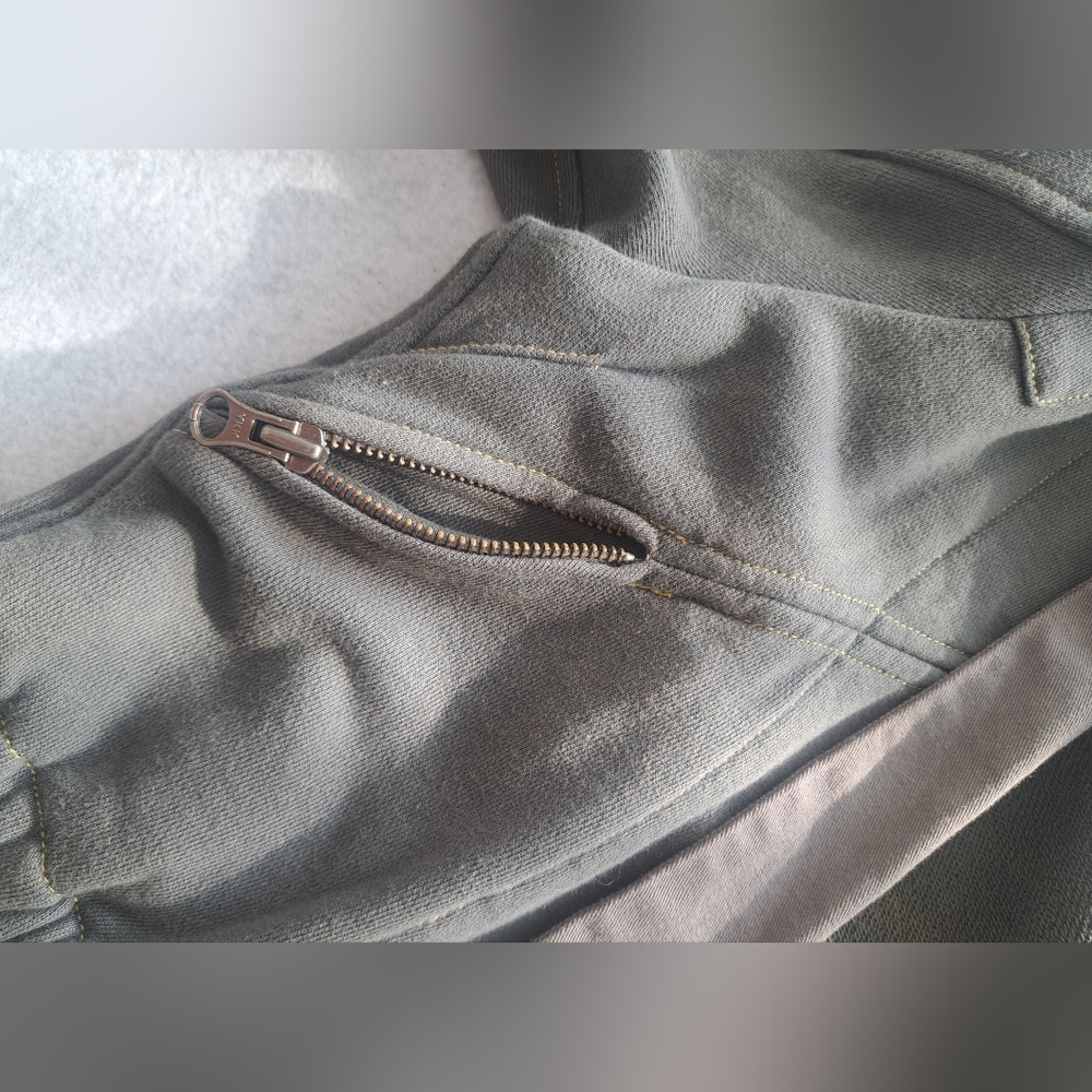 Free People Army Green Structured Blazer Jacket - Picture 4 of 11